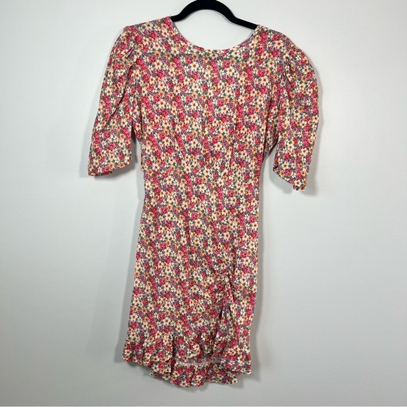 NWT DX Collection Orchidea Floral Open Back Cut Out Mini Dress Sundress M - Picture 1 of 8
